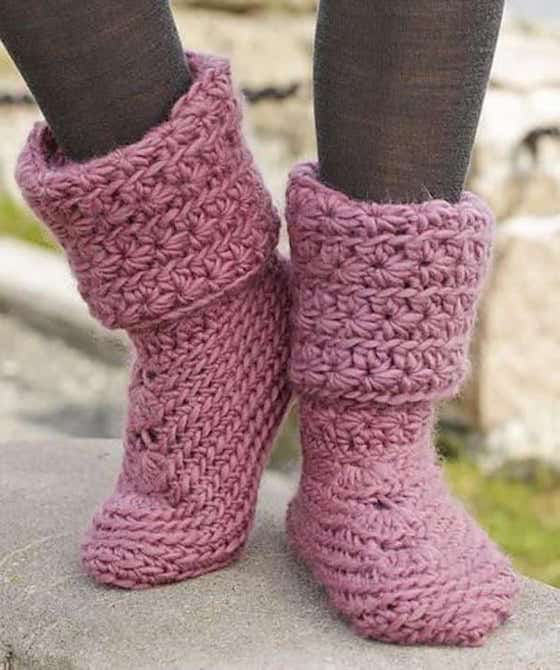 handmade crochet slippers 