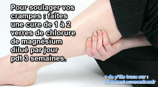 prendre du chlorure réduit les crampes nocturnes