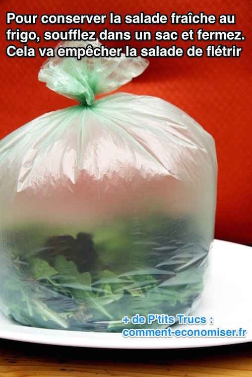 Comment conserver une salade fraîche