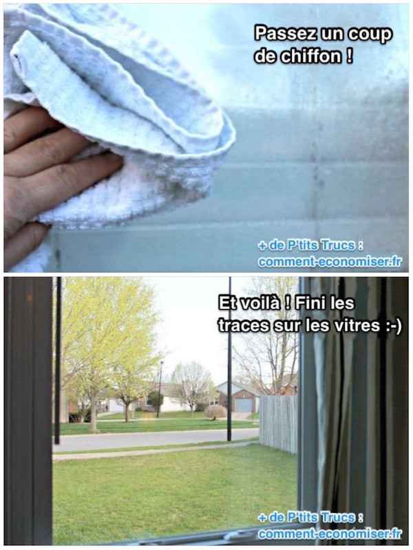 Nettoyant magique pour faire les vitres sans traces