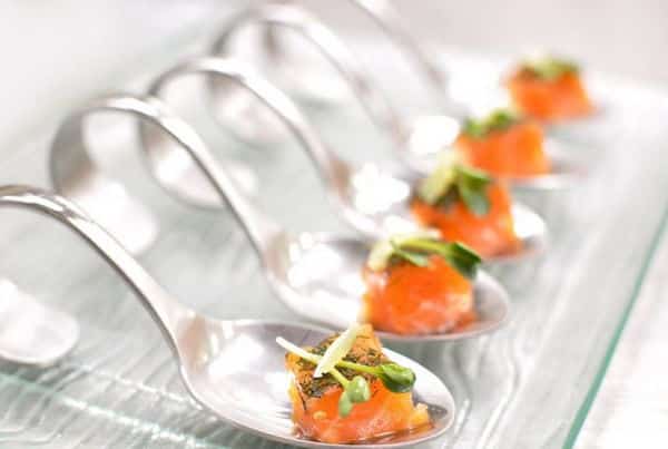 cuillère au saumon fumé