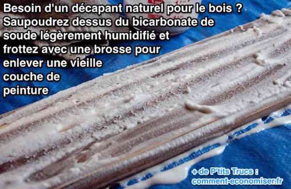 Le bicarbonate est un décapant naturel