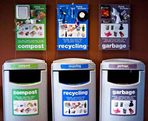 déchets recyclés à san francisco