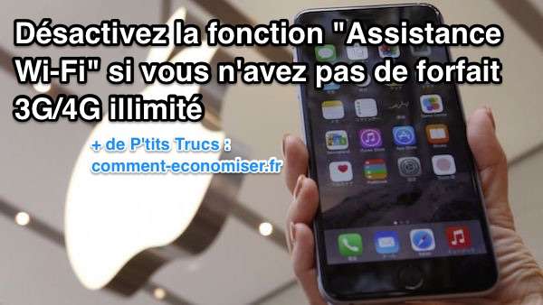Désactiver fonction Assistance Wi-fi