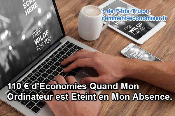 faire des économies facilement en éteignant son ordi