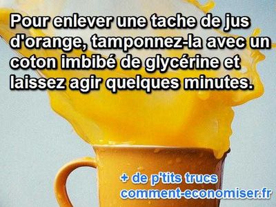 Comment Nettoyer Une Tache De Jus D Orange Facilement