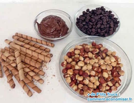 Liste des ingrédients des ferrero rochers maison