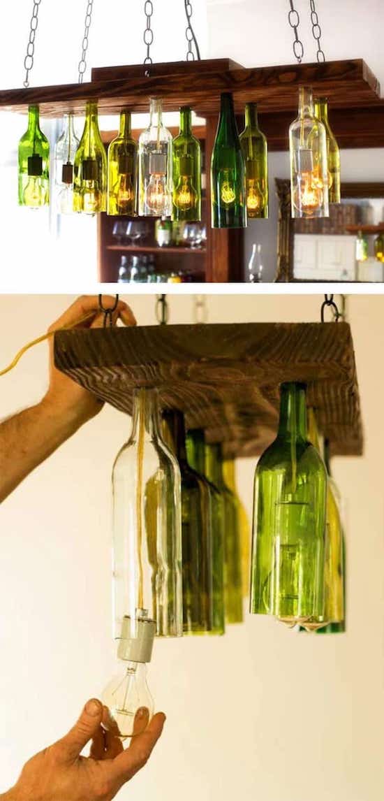 lustre des bouteilles de vin vieux