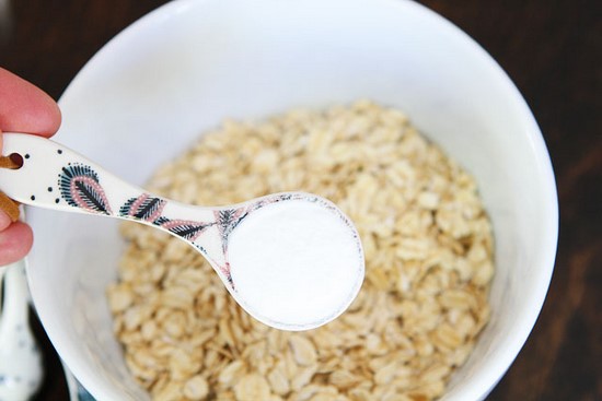 masque aux flocons d'avoine pour illuminer la peau
