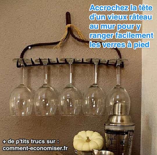 verre pied rateau