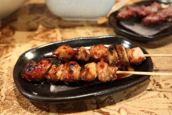 Brochettes d'emmental à la japonaise