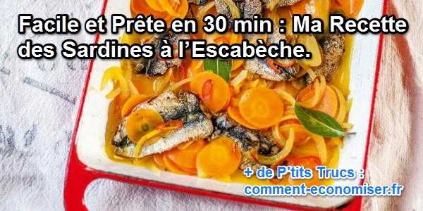 Facile et Prête en 30 min : Ma Recette des Sardines à l’Escabèche.