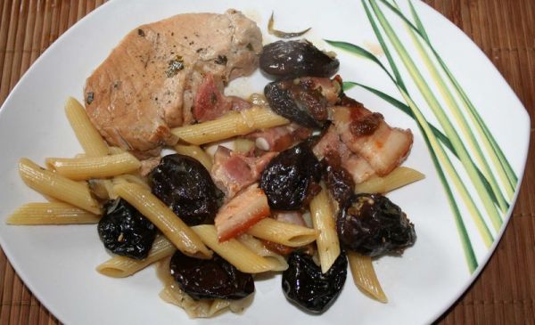 roti de porc aux pruneaux
