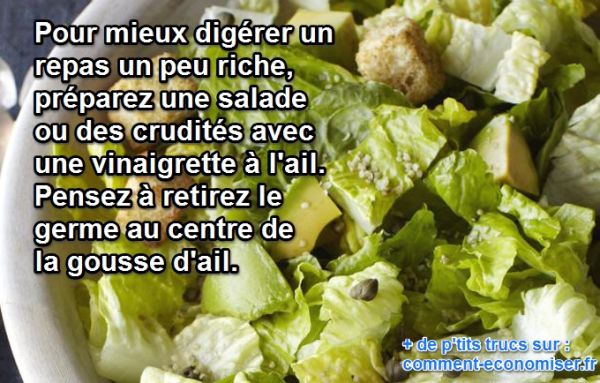 l'ail aide à digérer