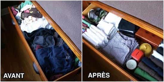 organiser ses tiroirs gin de place