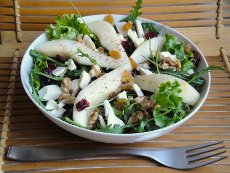 Salade de cresson aux poires