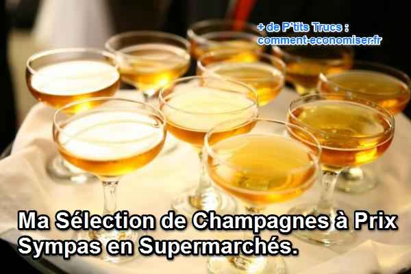 sélection de champagne à petits prix