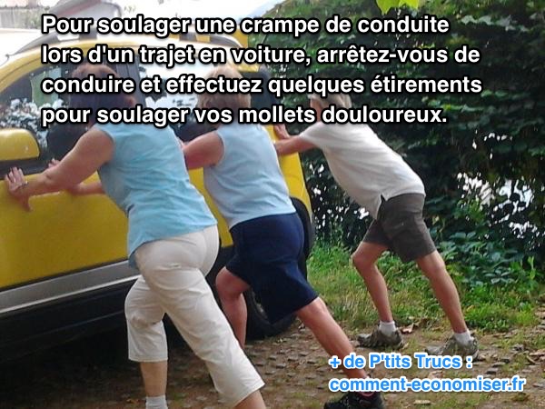 astuce pour soulager rapidement une crampe de conduite