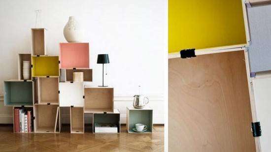 garder ses étagères bien jointes avec pince note