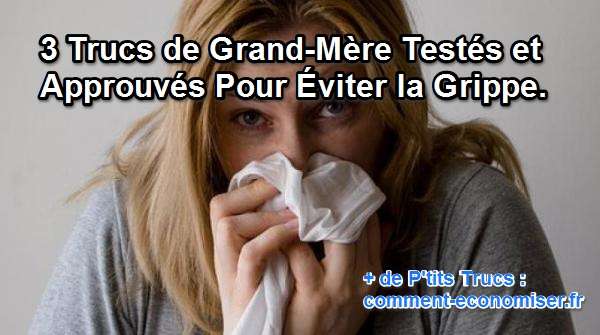 astuces pour ne pas avoir la grippe