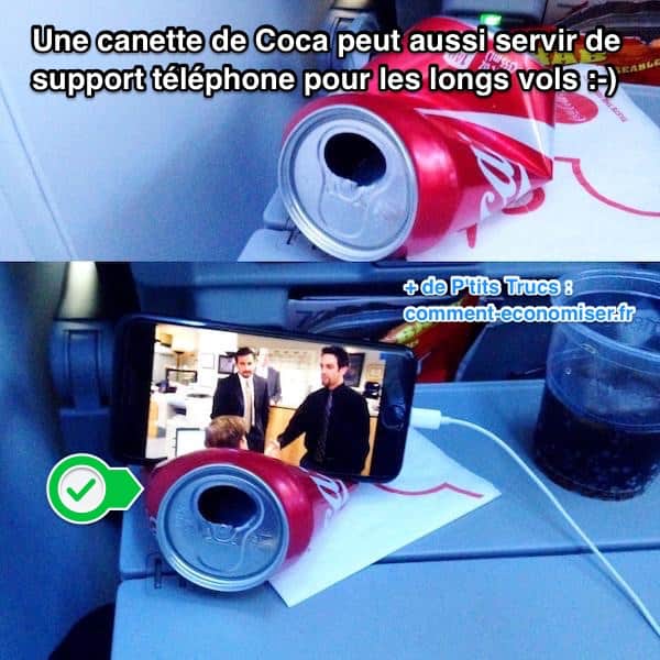 Utilisez une canette de Coca comme support iPhone