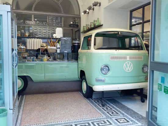 Comptoir &agrave; glaces en combi VW
