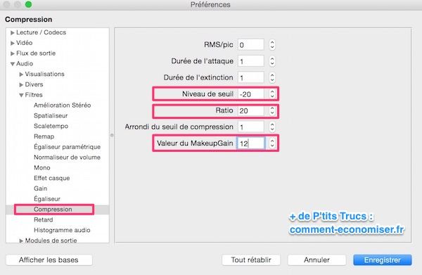 Dialogue trop bas et musique trop forte sur macbook