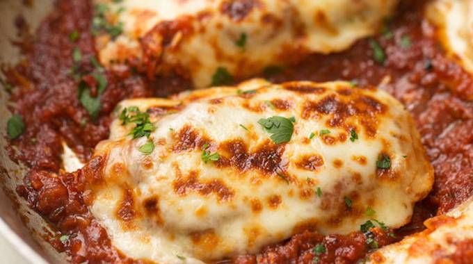 Rapide, Facile et Trop Bon : La Recette du Poulet Mozzarella à la Sauce Tomate.