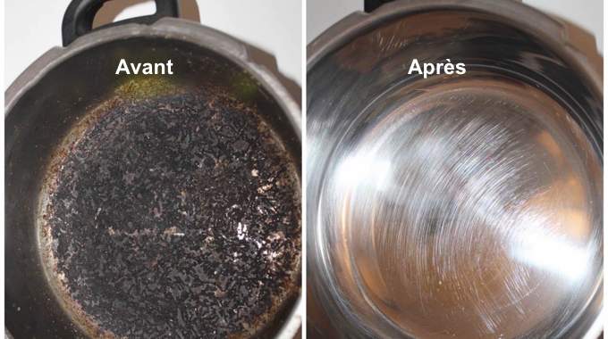 Comment Décaper une Casserole Brûlée avec Une Pastille de Lave-Vaisselle