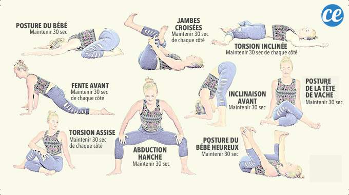 9 etirements faciles pour soulager les douleurs au bas du dos et a la hanche