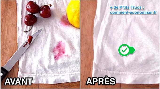 Taches de Fruits Rouges : L'Astuce Testée Et Approuvée Pour Les Faire Disparaître Sans Frotter.