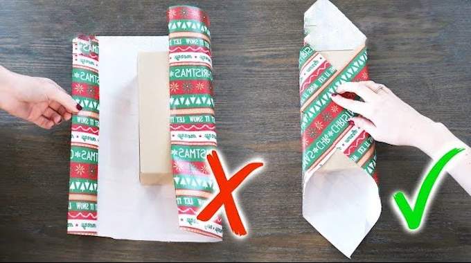 Comment Réussir à Emballer un Cadeau Quand Le Papier Cadeau Est Trop Petit.