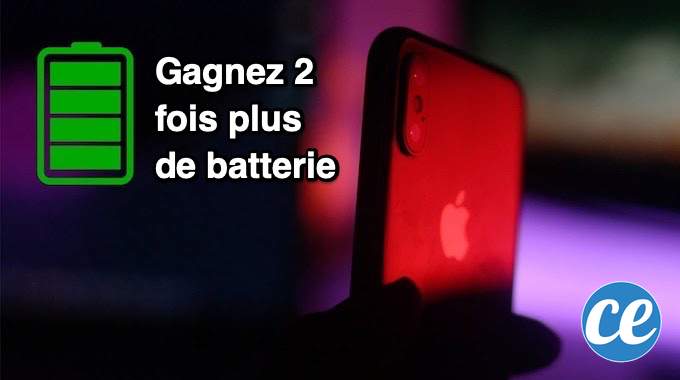 L'Astuce Incroyable Pour Gagner 2 Fois Plus de Batterie Sur iPhone.