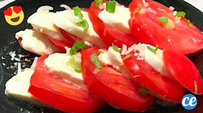 Prête en 2 Min : La Salade Tomates-Mozza à l'Aillet, Meilleure Qu'en Italie.