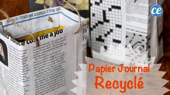 Facile & Gratuit : Comment Fabriquer un Sac Cadeau En Papier Journal Recyclé.