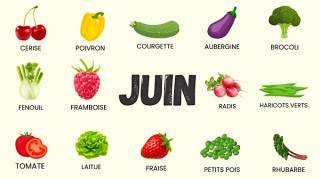 La liste des Fruits et Légumes du Mois de Juin