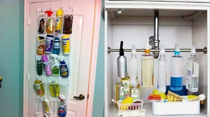 7 Astuces Pour Ranger Tous vos Produits Ménagers à la Maison.