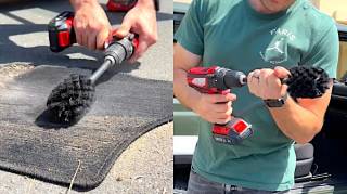 L'Astuce pour Nettoyer les Tapis de Voiture en Profondeur avec une Brosse pour WC