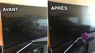 L'Astuce pour Nettoyer un Écran de TV Sans le Rayer Ni Laisser de Traces