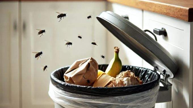 Stop aux mouches dans la poubelle de la cuisine : une astuce toute simple qui marche vraiment grâce à deux épices !