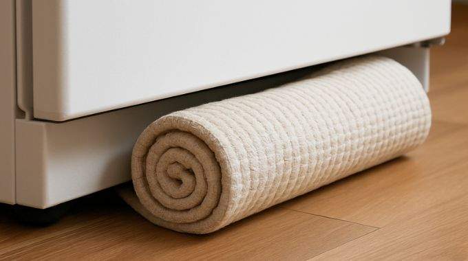 Pourquoi un simple torchon roulé sous le frigo peut vous éviter bien des corvées de nettoyage plus tard