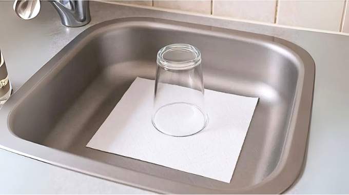 Un verre d’eau et du papier dans l’évier : pourquoi cette astuce est préconisée avant de partir en vacances
