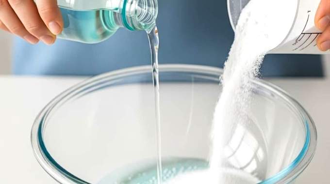 Pourquoi il est recommandé de mélanger du bicarbonate de soude avec de l'eau oxygénée ?