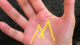 Si vous avez la lettre "M" sur la main cela signifie que vous êtes spéciale