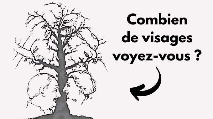 Combien de visages dissimulés dans cet arbre voyez-vous ?