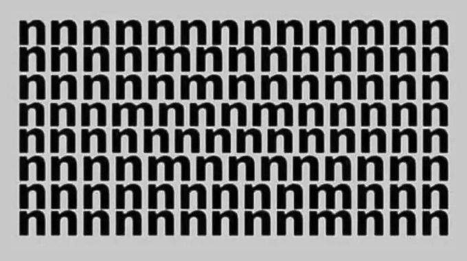 Défi visuel : saurez-vous compter tous les "M" sur l'image ? 99% des gens se trompent