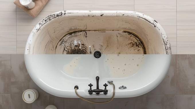 Mon grand-père m'a appris cette astuce pour nettoyer la baignoire en seulement 2 minutes sans effort. Voici comment faire.