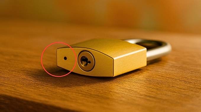 Beaucoup tombent des nues en découvrant la fonction du petit trou sur les cadenas