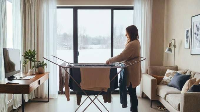 L&rsquo;astuce g&eacute;niale pour s&eacute;cher son linge rapidement en hiver sans aucune odeur