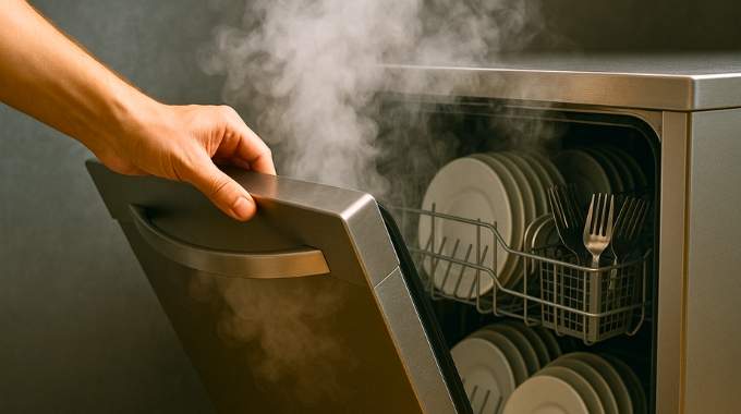 Faut-il ouvrir son lave-vaisselle juste après un cycle de lavage ? Le bon timing que personne ne connaît